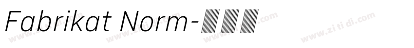 Fabrikat Norm字体转换
